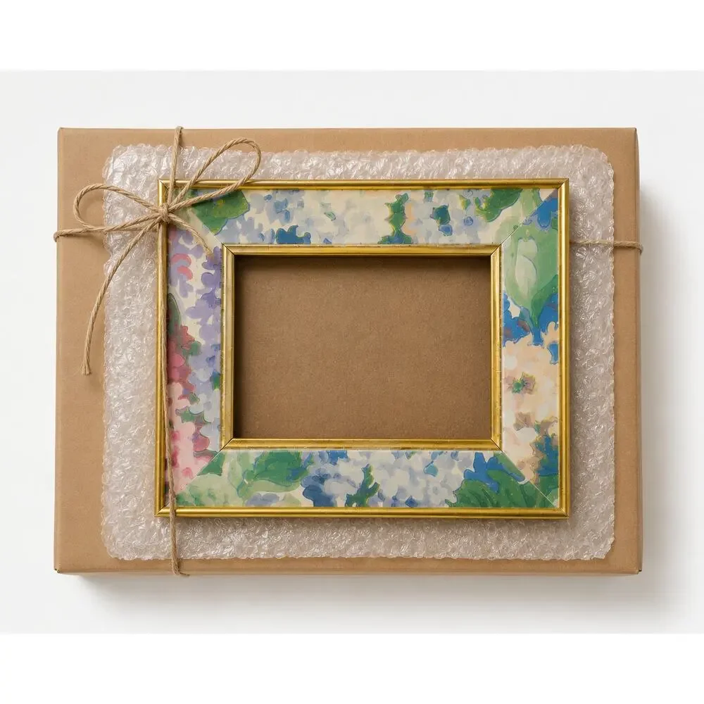 Vintage Floral Gold Picture Frame Cottage Decor